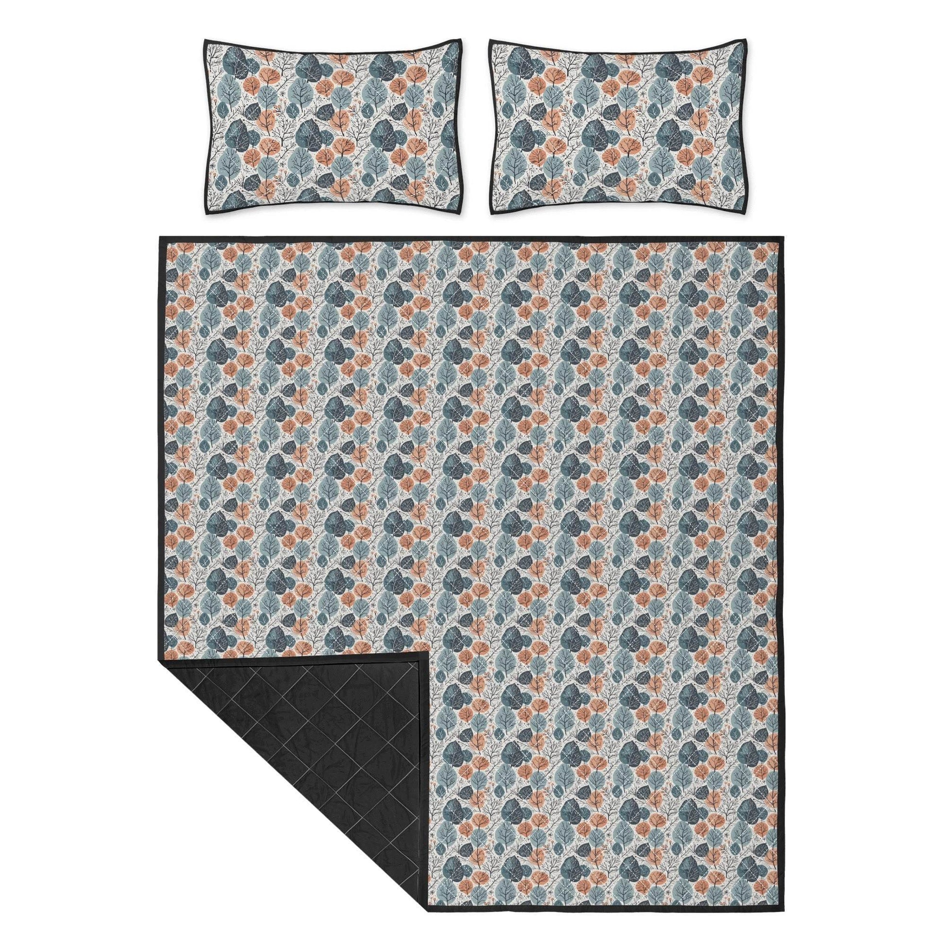Freezing Leaves Quilt Bedding Set - DeRose Seasonal