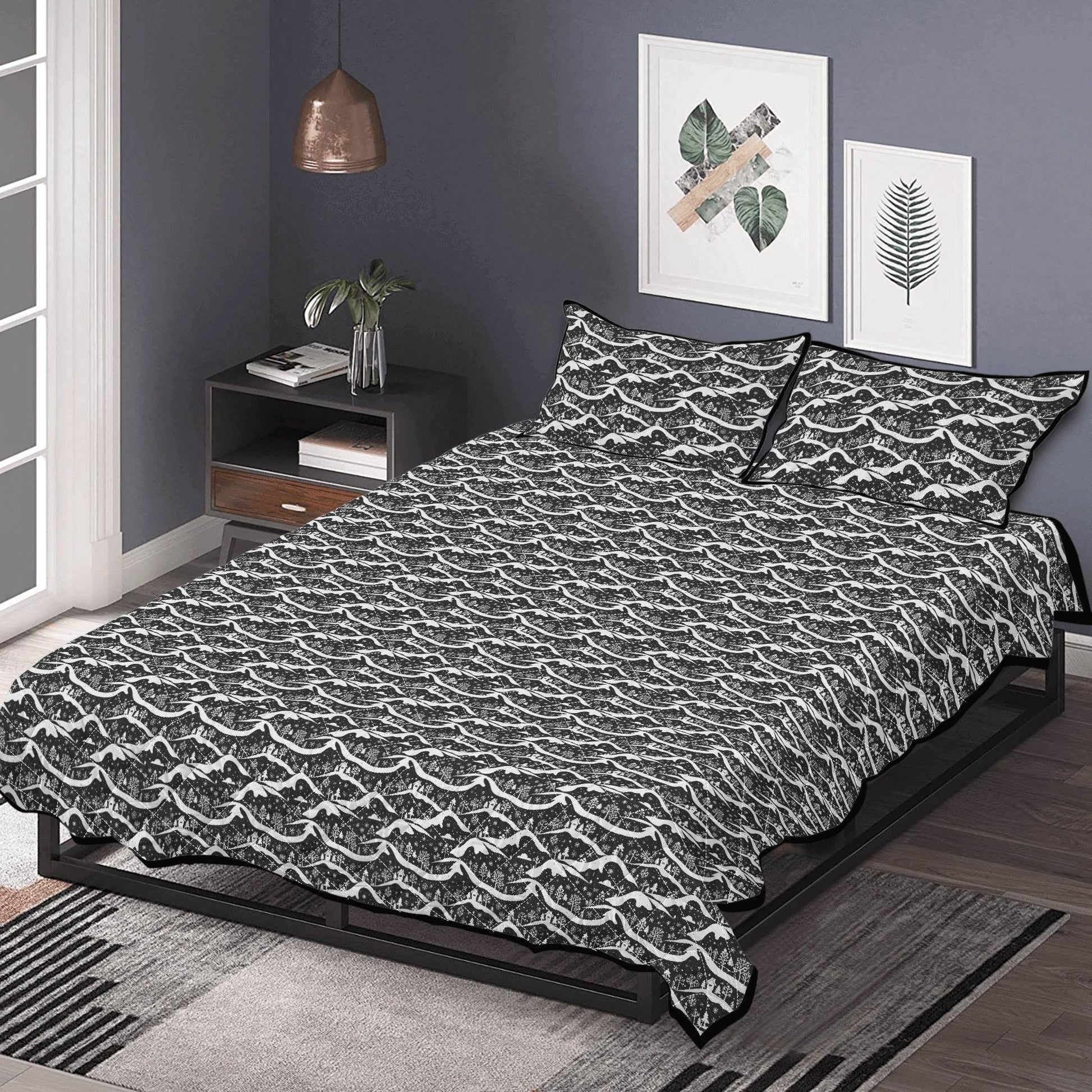 Winter Town Quilt Bedding Set - DeRose Seasonal