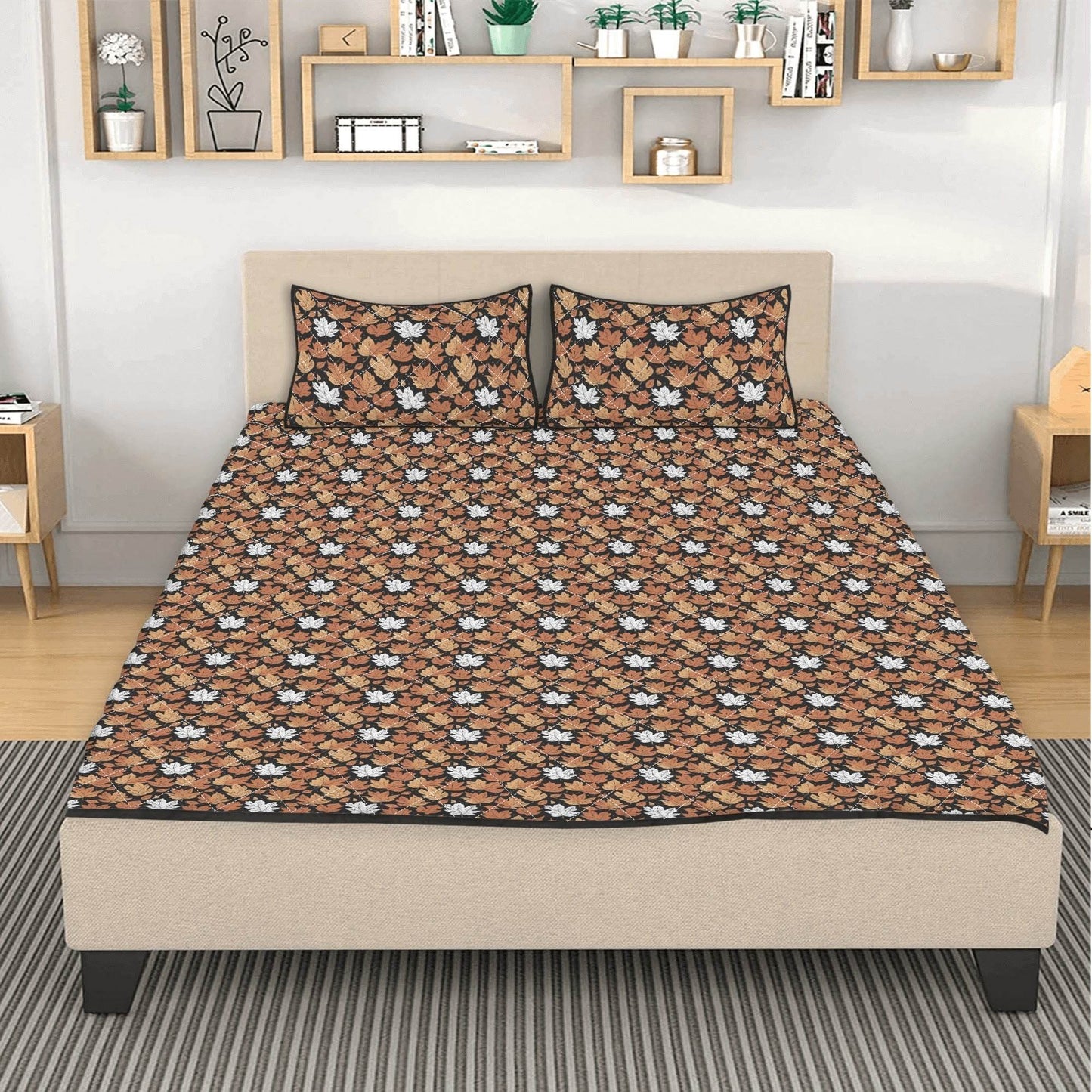 Maple Leaves Quilt Bedding Set - DeRose Seasonal
