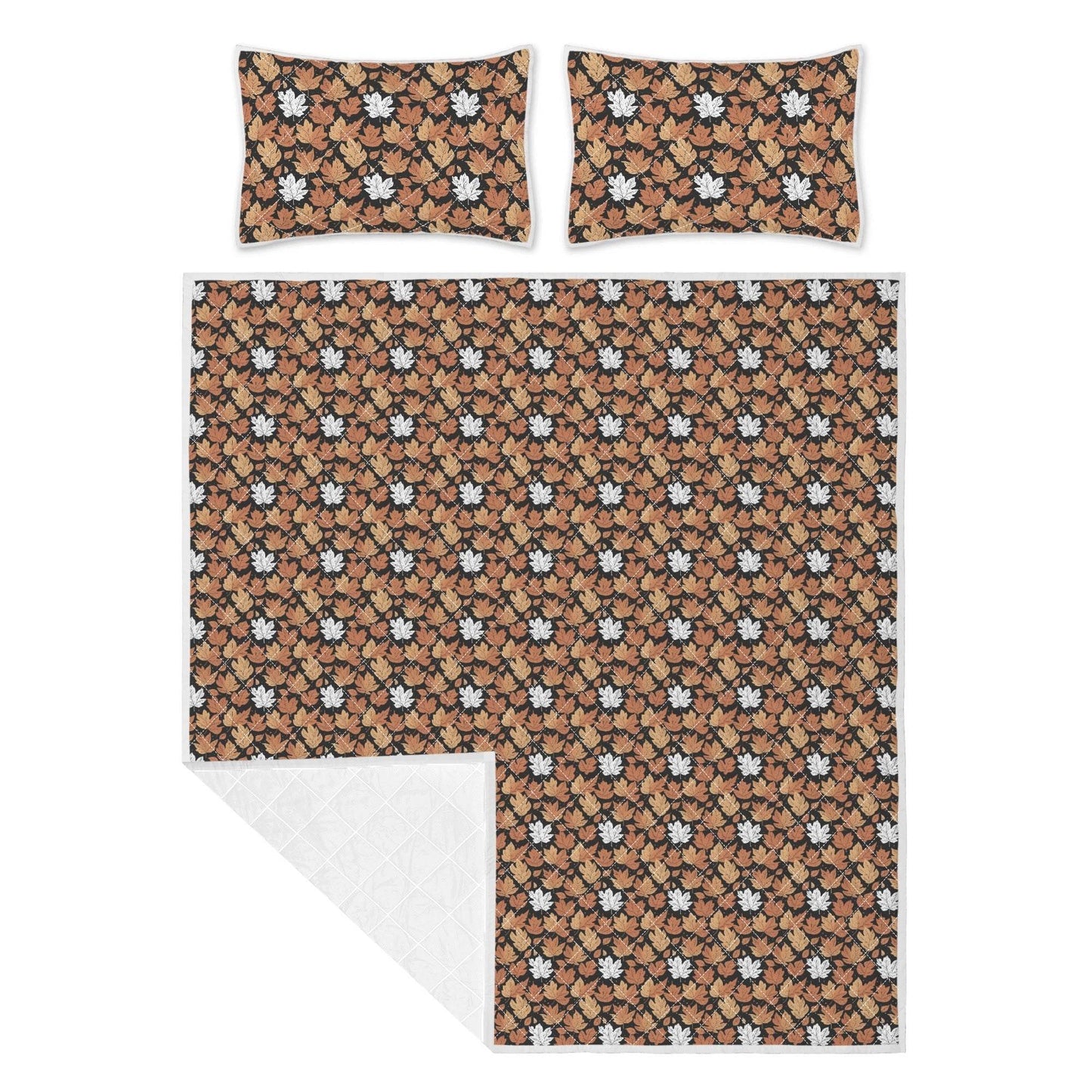 Maple Leaves Quilt Bedding Set - DeRose Seasonal