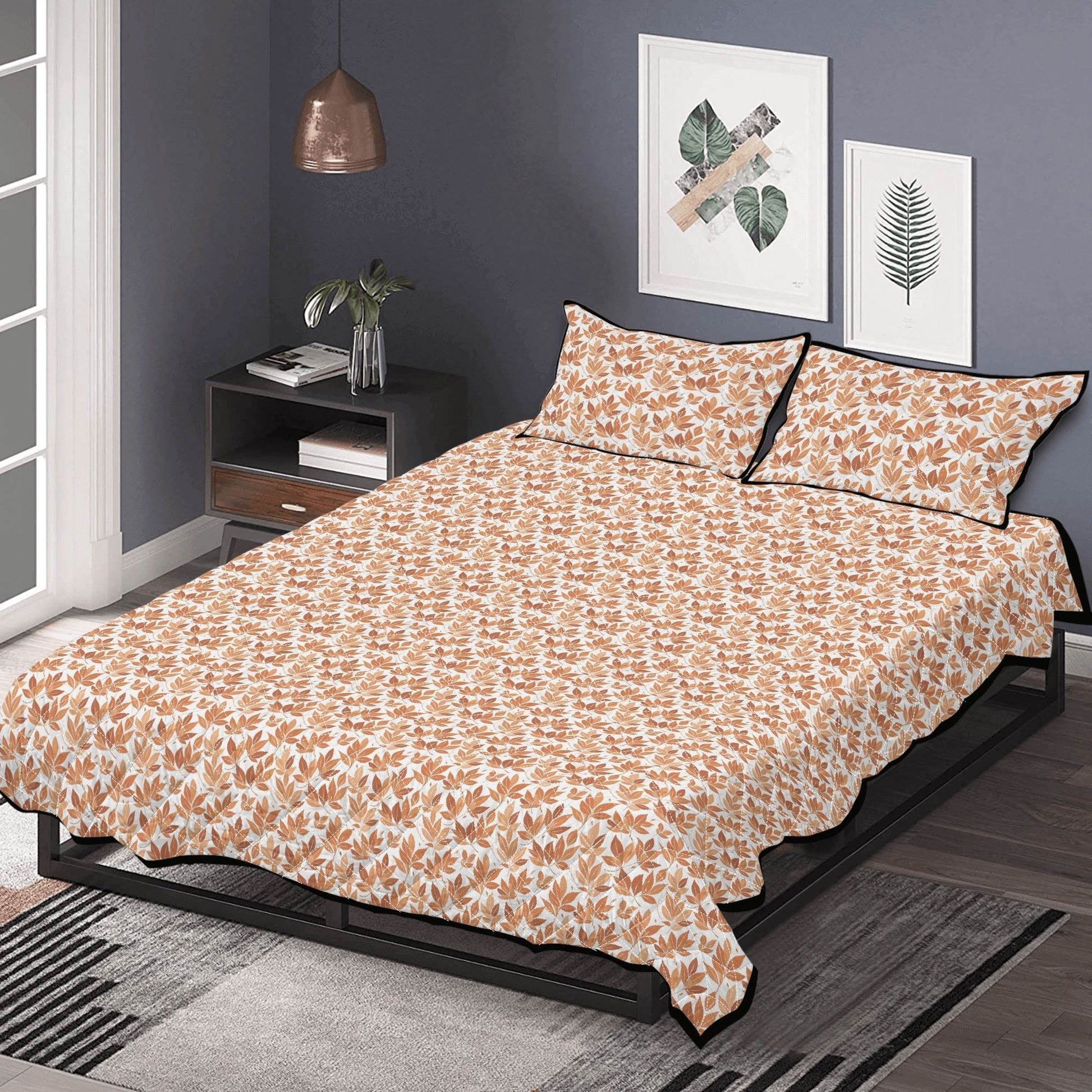 Autumn Leaves Quilt Bedding Set - DeRose Seasonal