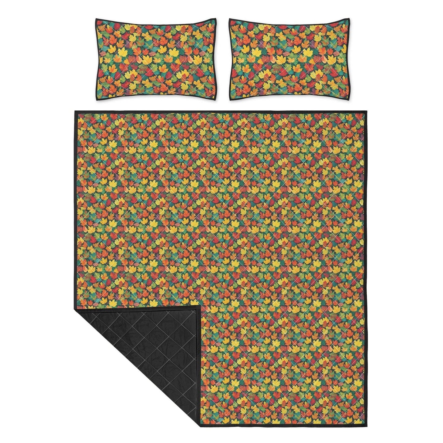 Colorful Leaves Quilt Bedding Set - DeRose Seasonal