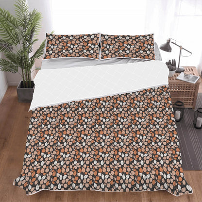 Dark Leaves Quilt Bedding Set - DeRose Seasonal