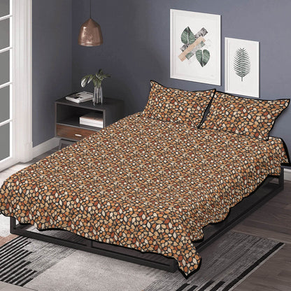 Red Leaves Quilt Bedding Set - DeRose Seasonal