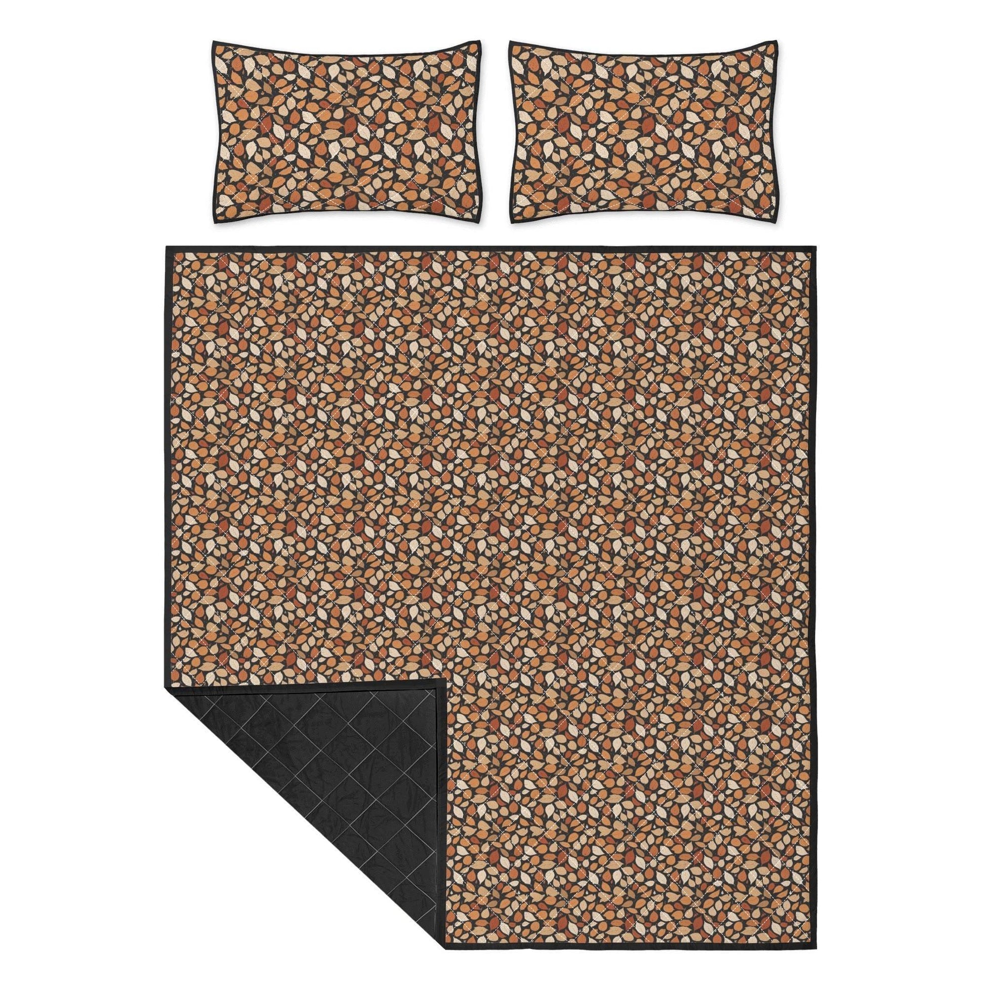 Red Leaves Quilt Bedding Set - DeRose Seasonal