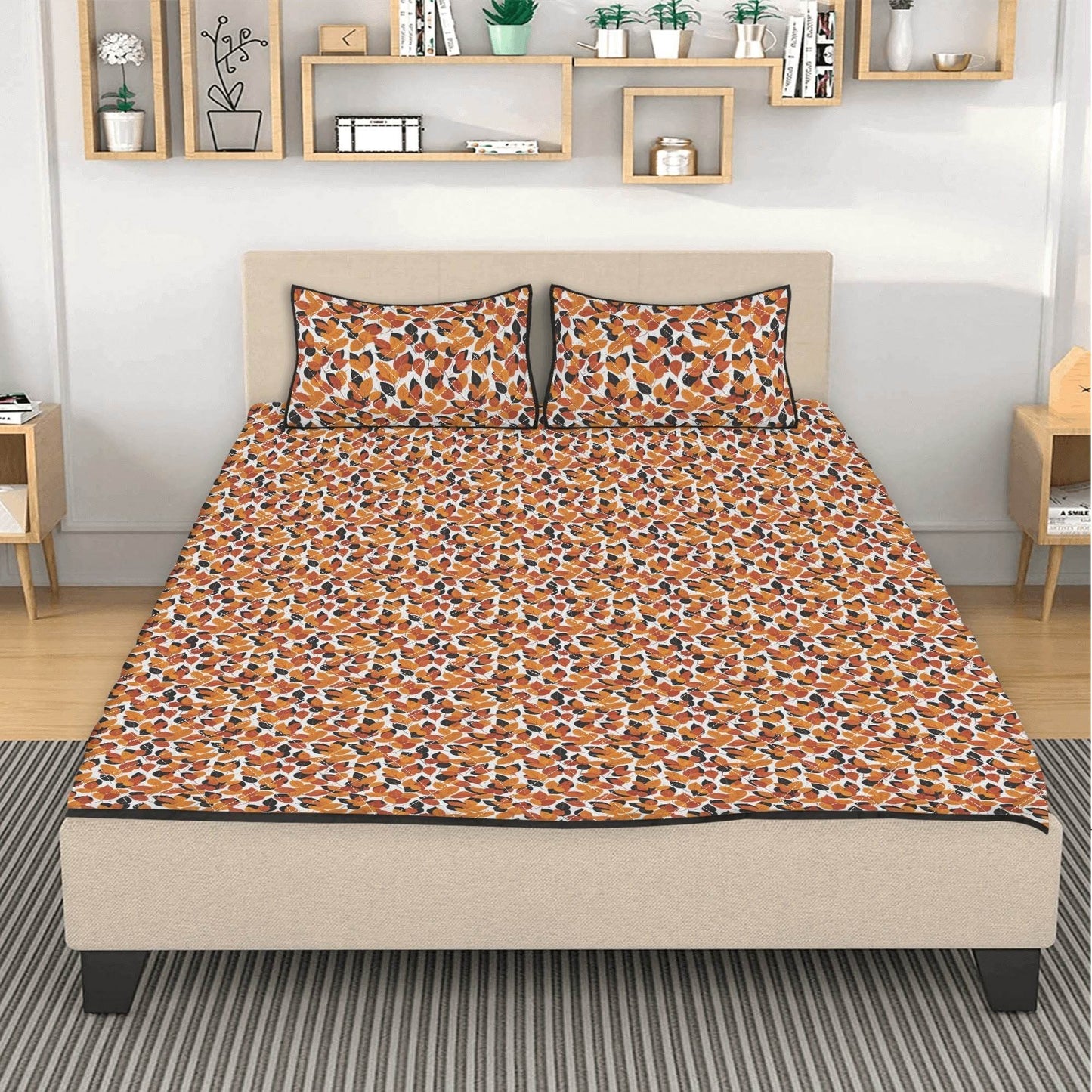 Red Autumn Quilt Bedding Set - DeRose Seasonal
