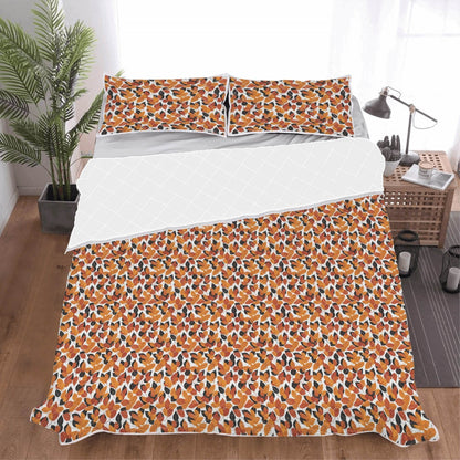 Red Autumn Quilt Bedding Set - DeRose Seasonal