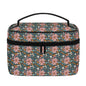 Wild Flowers Leather Cosmetic Bag