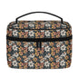 Field of Flowers Leather Cosmetic Bag