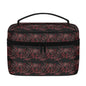 Red Light Rose Leather Cosmetic Bag