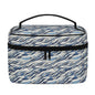 Ocean Lines Leather Cosmetic Bag