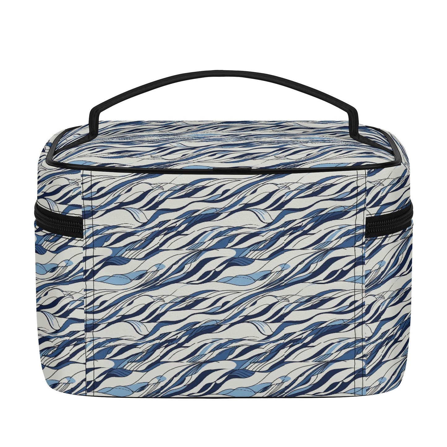 Ocean Lines Leather Cosmetic Bag
