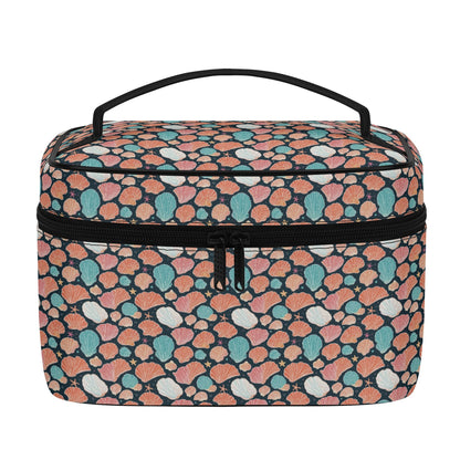 Big Shells and Stars Leather Cosmetic Bag