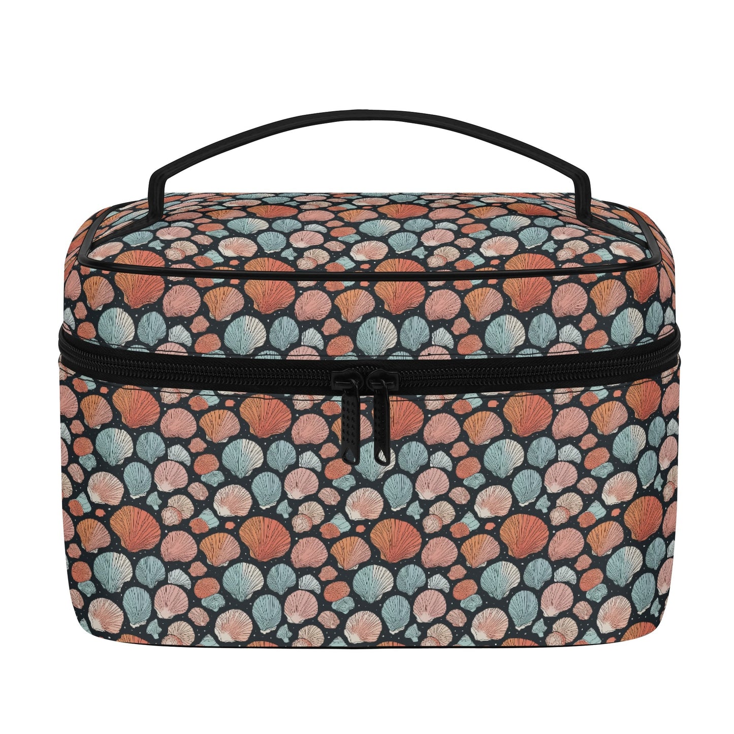 Big Shells Leather Cosmetic Bag