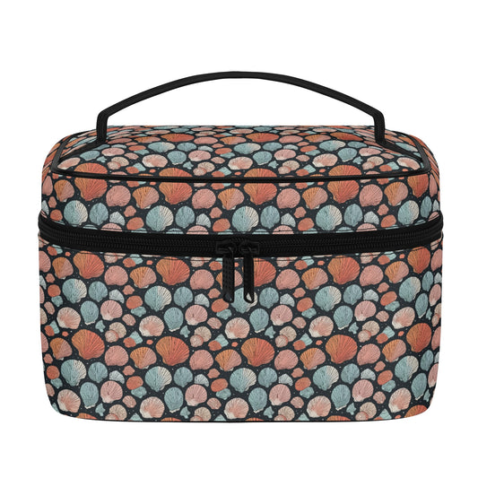 Big Shells Leather Cosmetic Bag