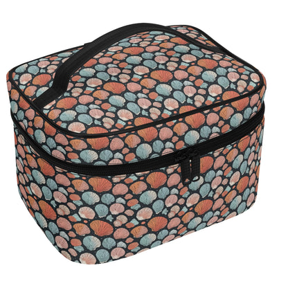Big Shells Leather Cosmetic Bag