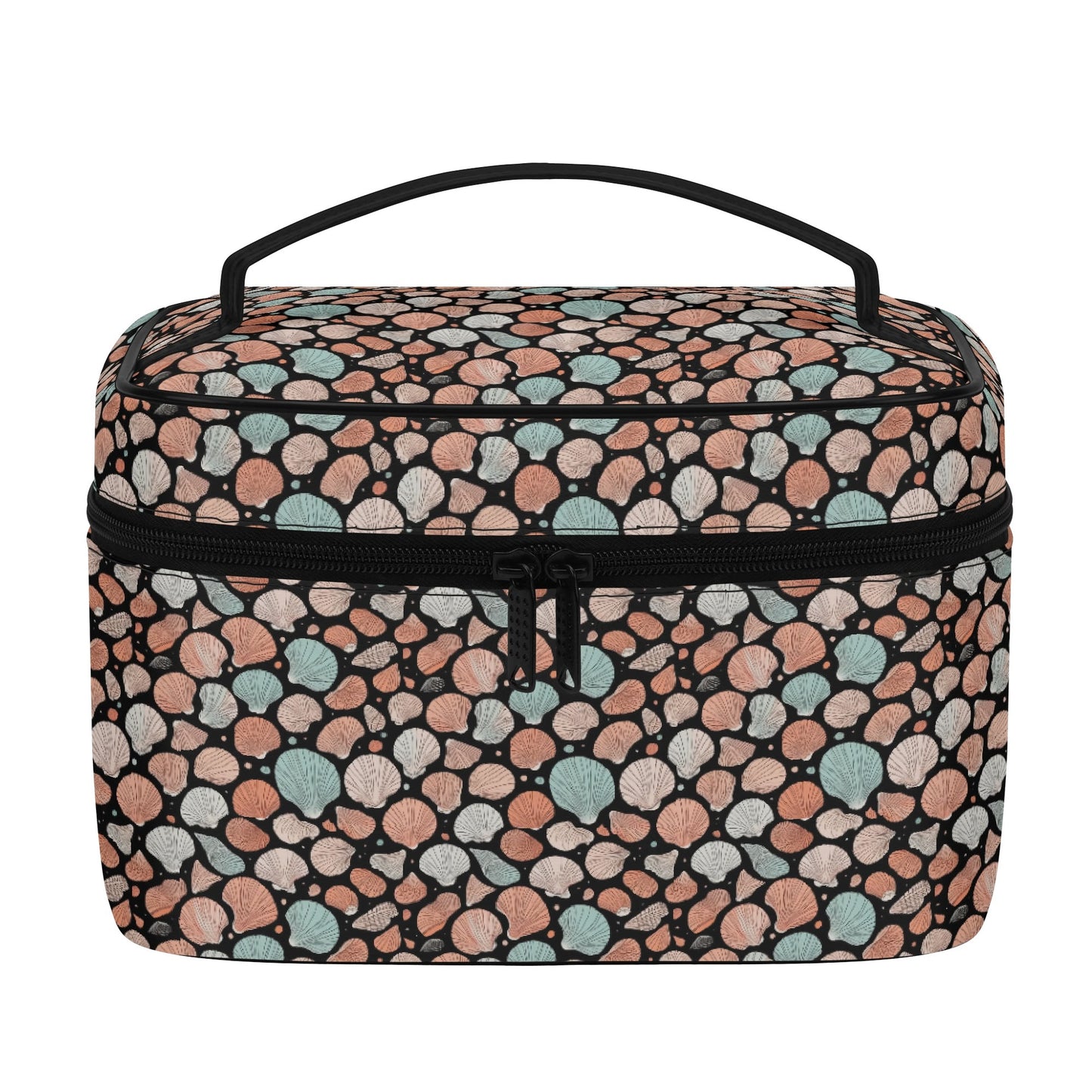 Seashells Leather Cosmetic Bag