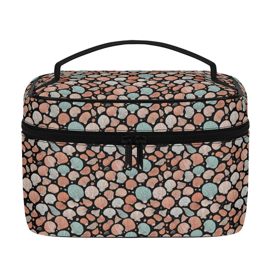 Seashells Leather Cosmetic Bag