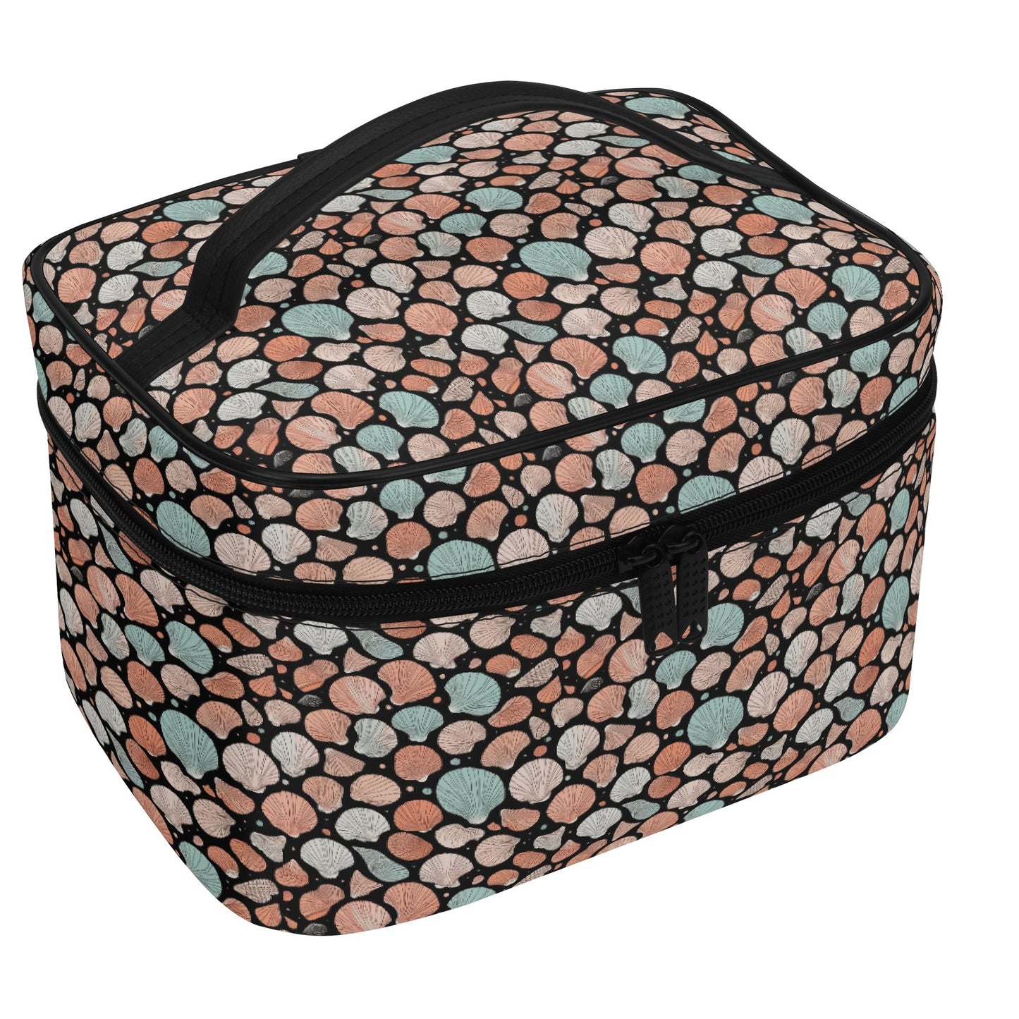 Seashells Leather Cosmetic Bag