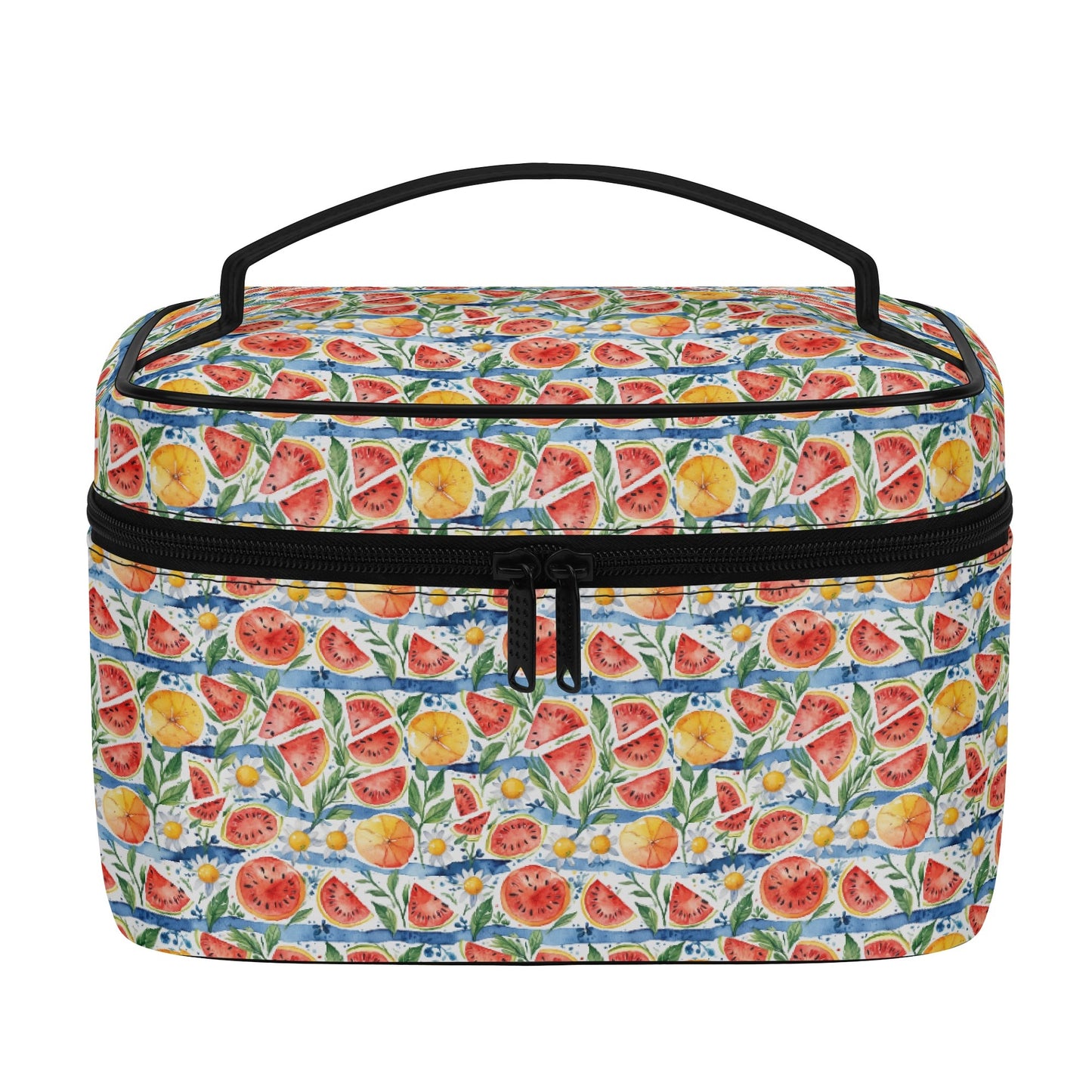 Watermelon Leather Cosmetic Bag