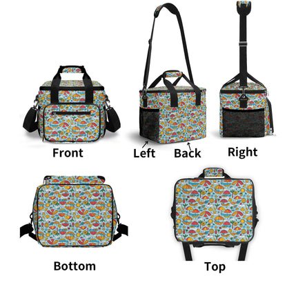 Fun of a Beach Insulated Leakproof Cooler Bag Lunch Box