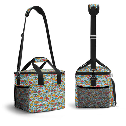 Fun of a Beach Insulated Leakproof Cooler Bag Lunch Box
