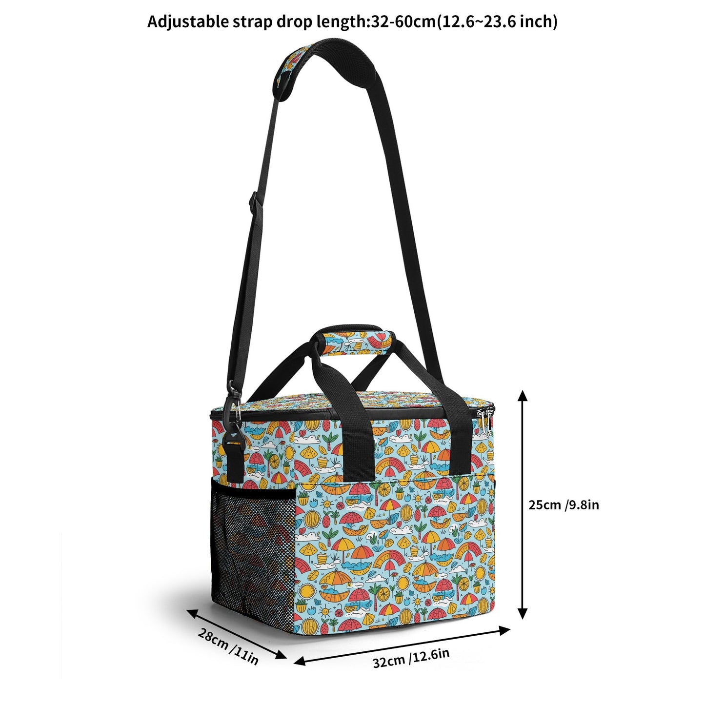 Fun of a Beach Insulated Leakproof Cooler Bag Lunch Box