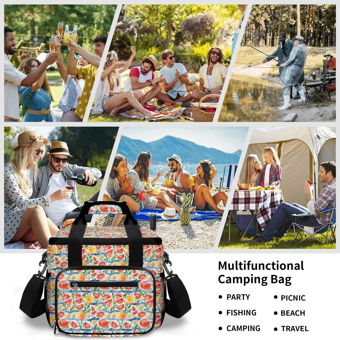 Watermelon Insulated Leakproof Cooler Bag Lunch Box