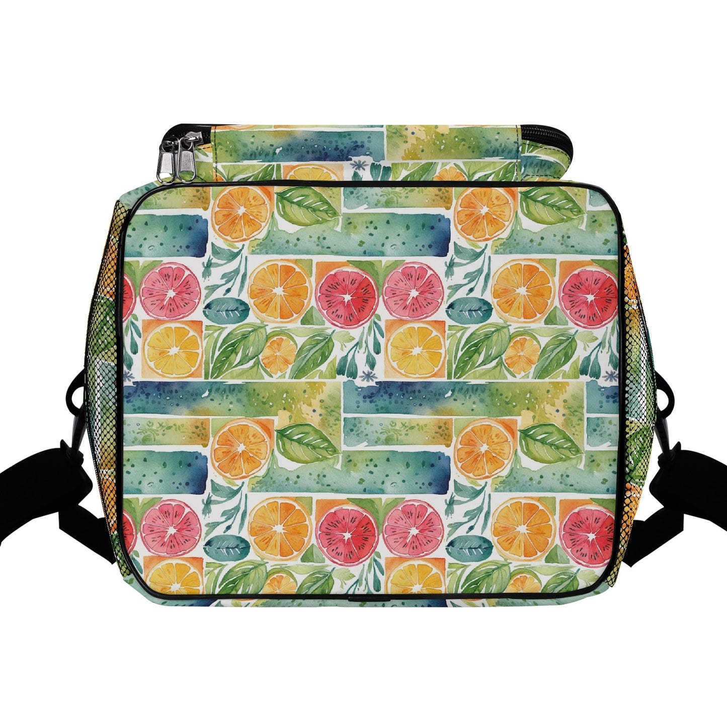 Watercolor Fruit Insulated Leakproof Cooler Bag Lunch Box