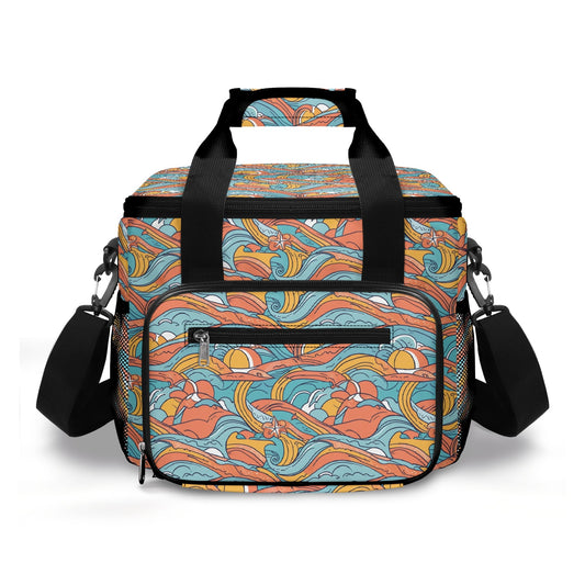 Ocean Abstract Insulated Leakproof Cooler Bag Lunch Box