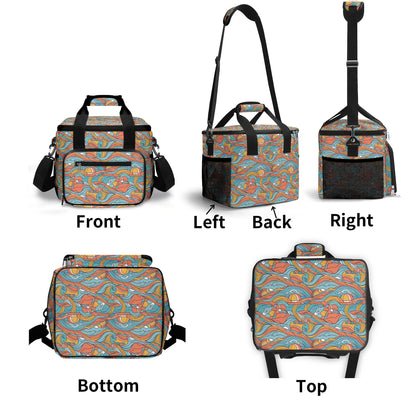 Ocean Abstract Insulated Leakproof Cooler Bag Lunch Box