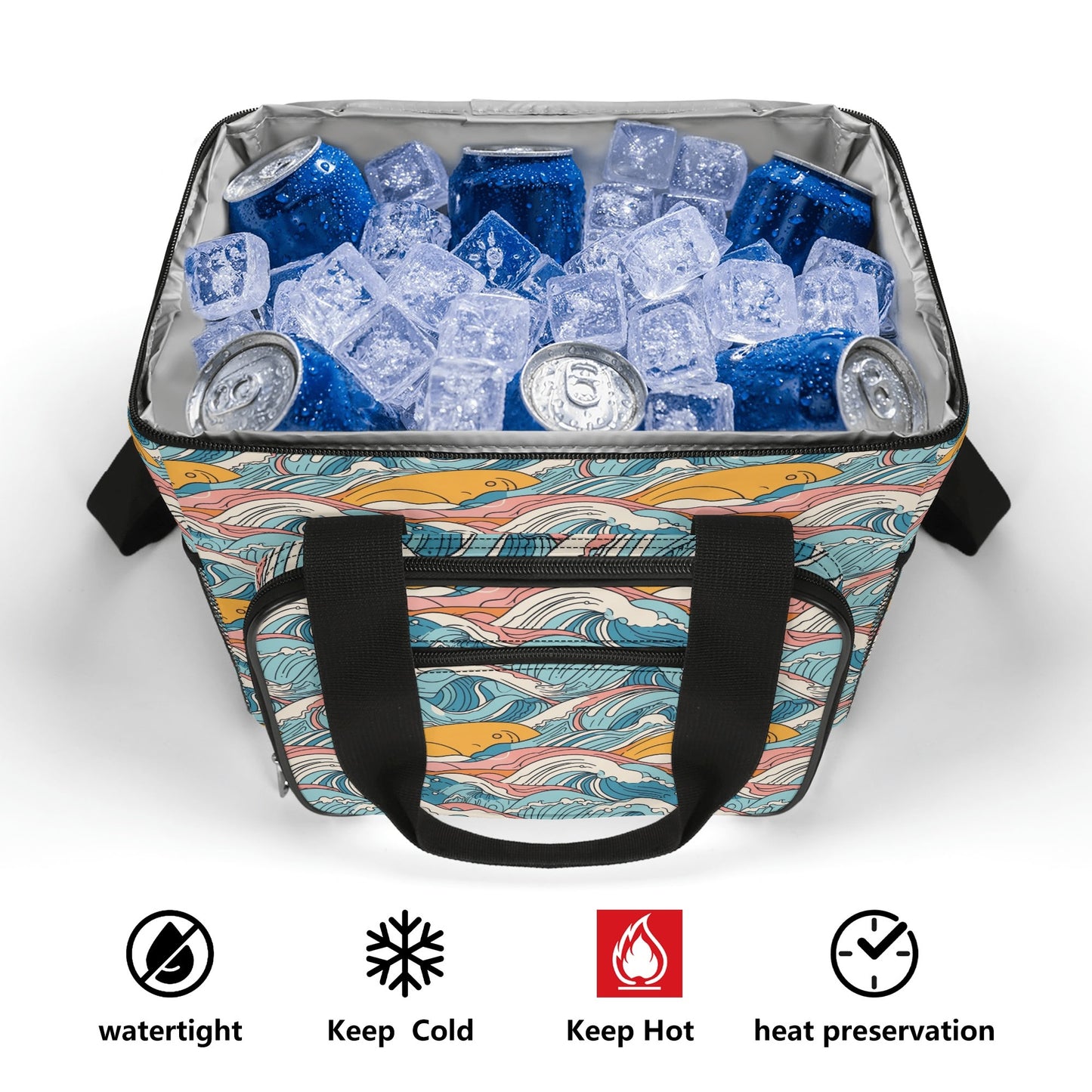 Sun in the Waves Insulated Leakproof Cooler Bag Lunch Box
