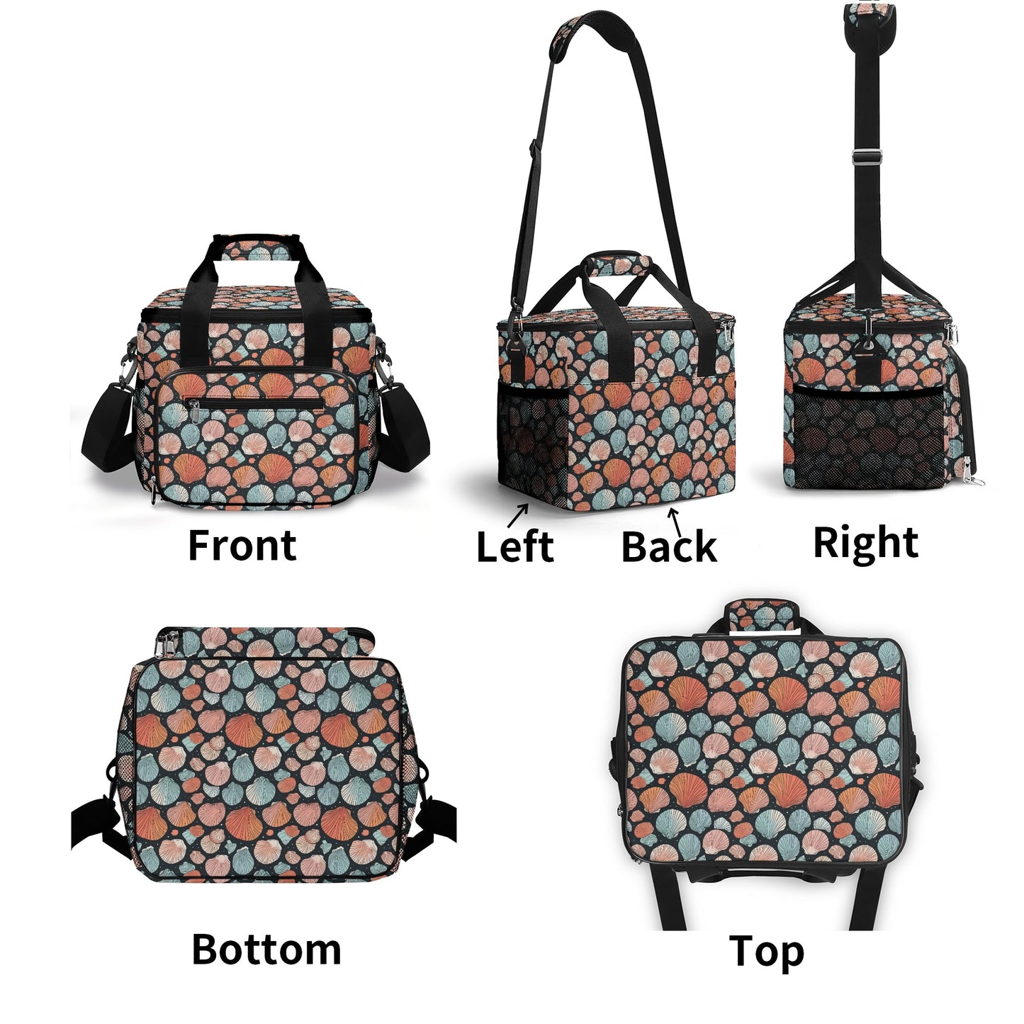 Big Shells Insulated Leakproof Cooler Bag Lunch Box