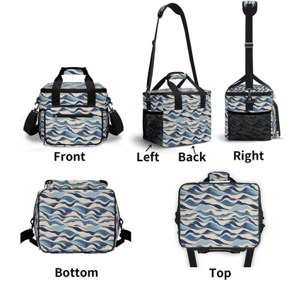 Blue Waves Insulated Leakproof Cooler Bag Lunch Box