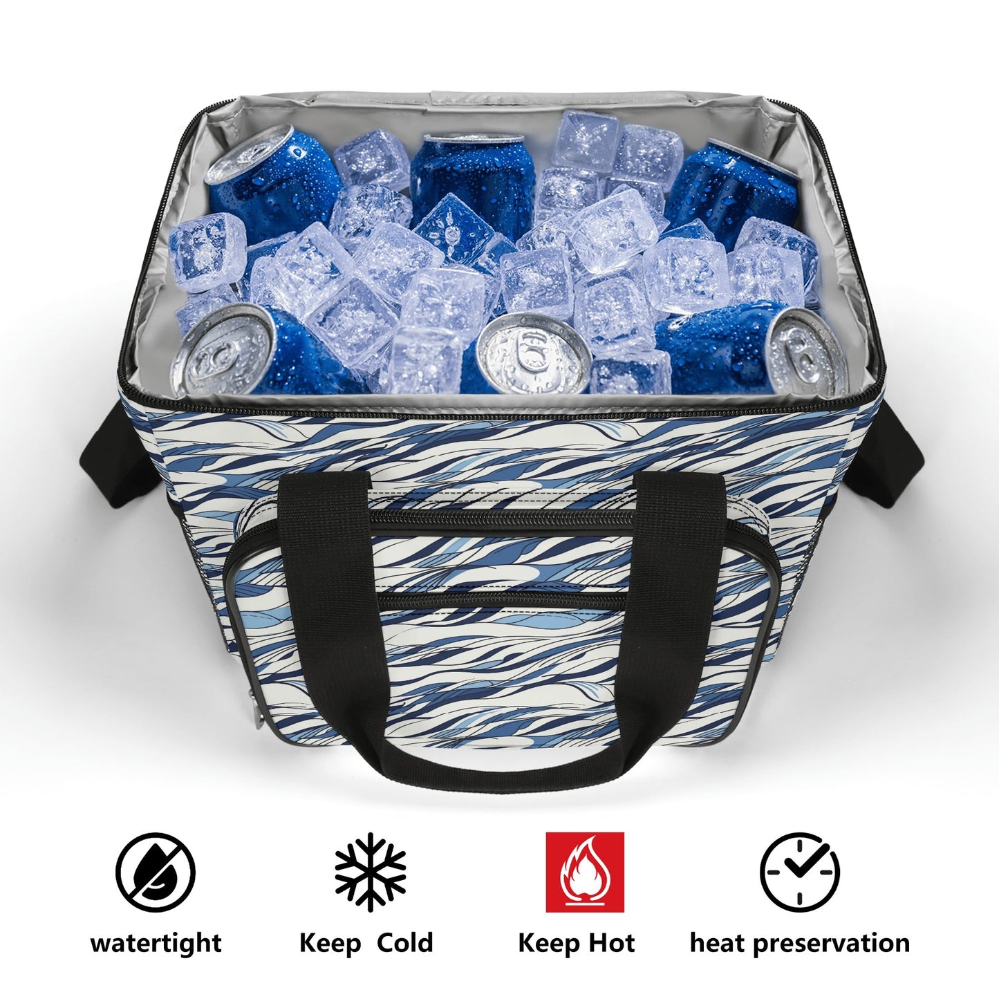 Ocean Lines Insulated Leakproof Cooler Bag Lunch Box