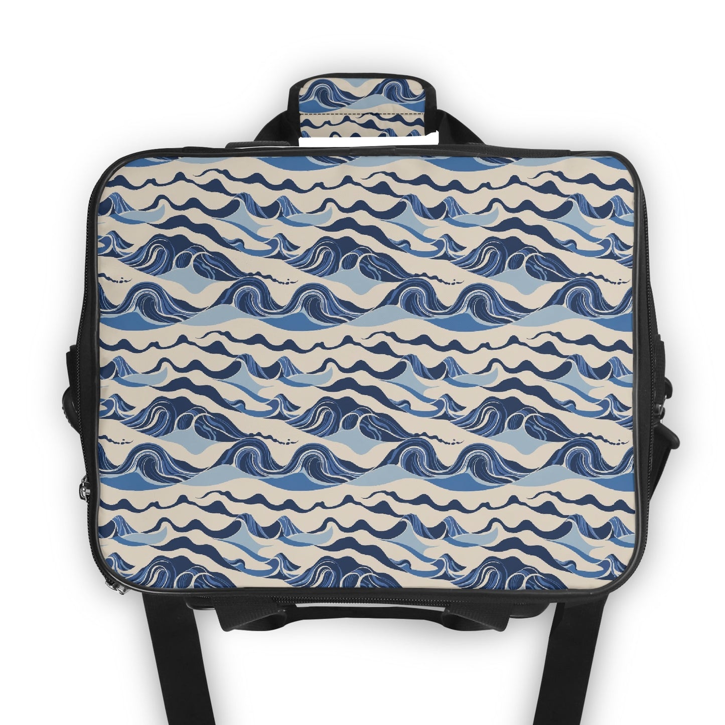 Abstract Waves Insulated Leakproof Cooler Bag Lunch Box