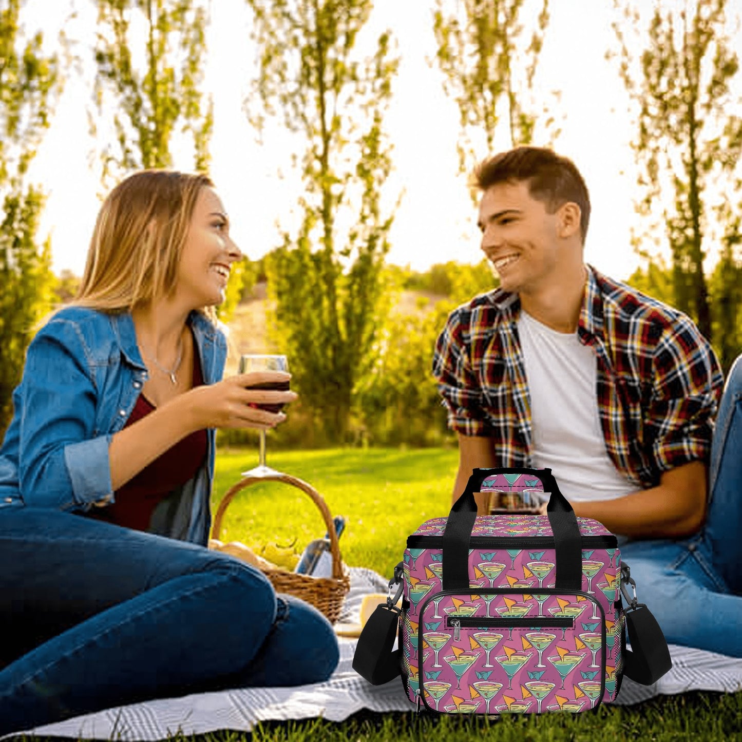 Artini Martini Insulated Leakproof Cooler Bag Lunch Box