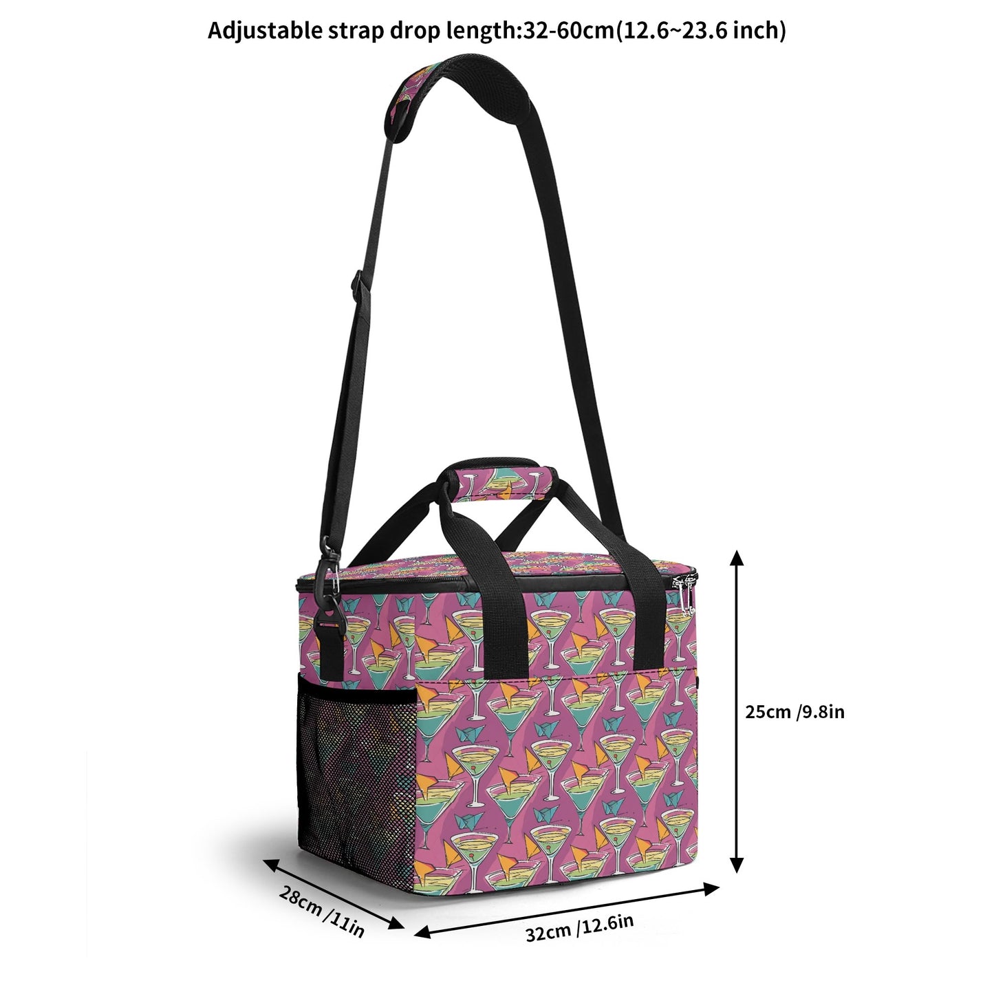 Artini Martini Insulated Leakproof Cooler Bag Lunch Box