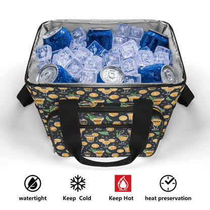 Gold Margarita Insulated Leakproof Cooler Bag Lunch Box