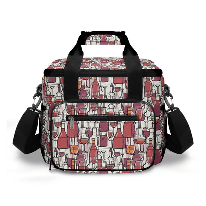 Wine with Me Insulated Leakproof Cooler Bag Lunch Box