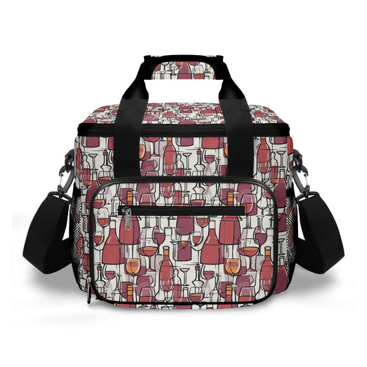 Wine with Me Insulated Leakproof Cooler Bag Lunch Box