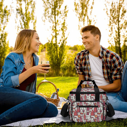 Wine with Me Insulated Leakproof Cooler Bag Lunch Box