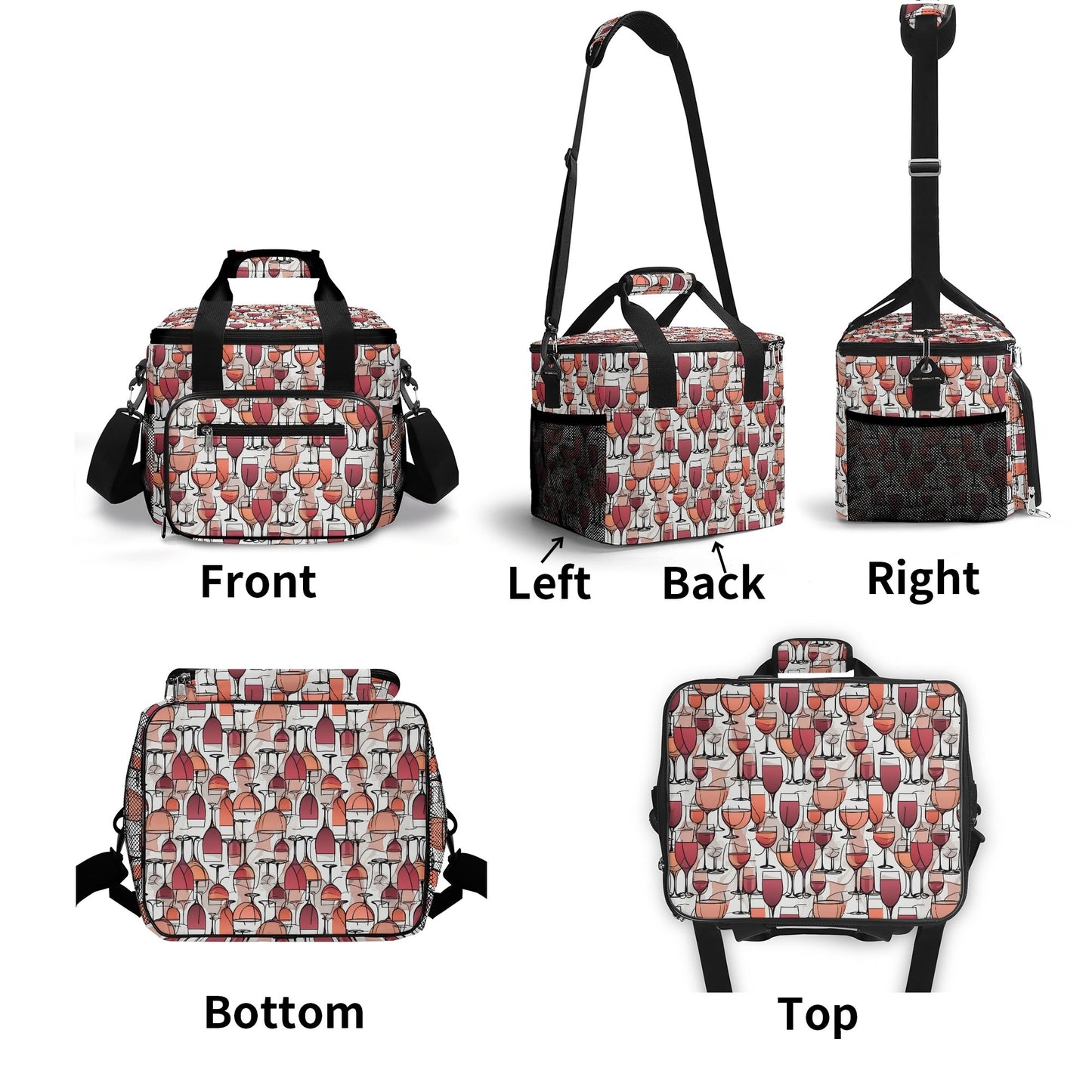 Wine Dining Insulated Leakproof Cooler Bag Lunch Box