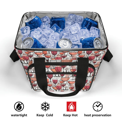 Wine Dining Insulated Leakproof Cooler Bag Lunch Box
