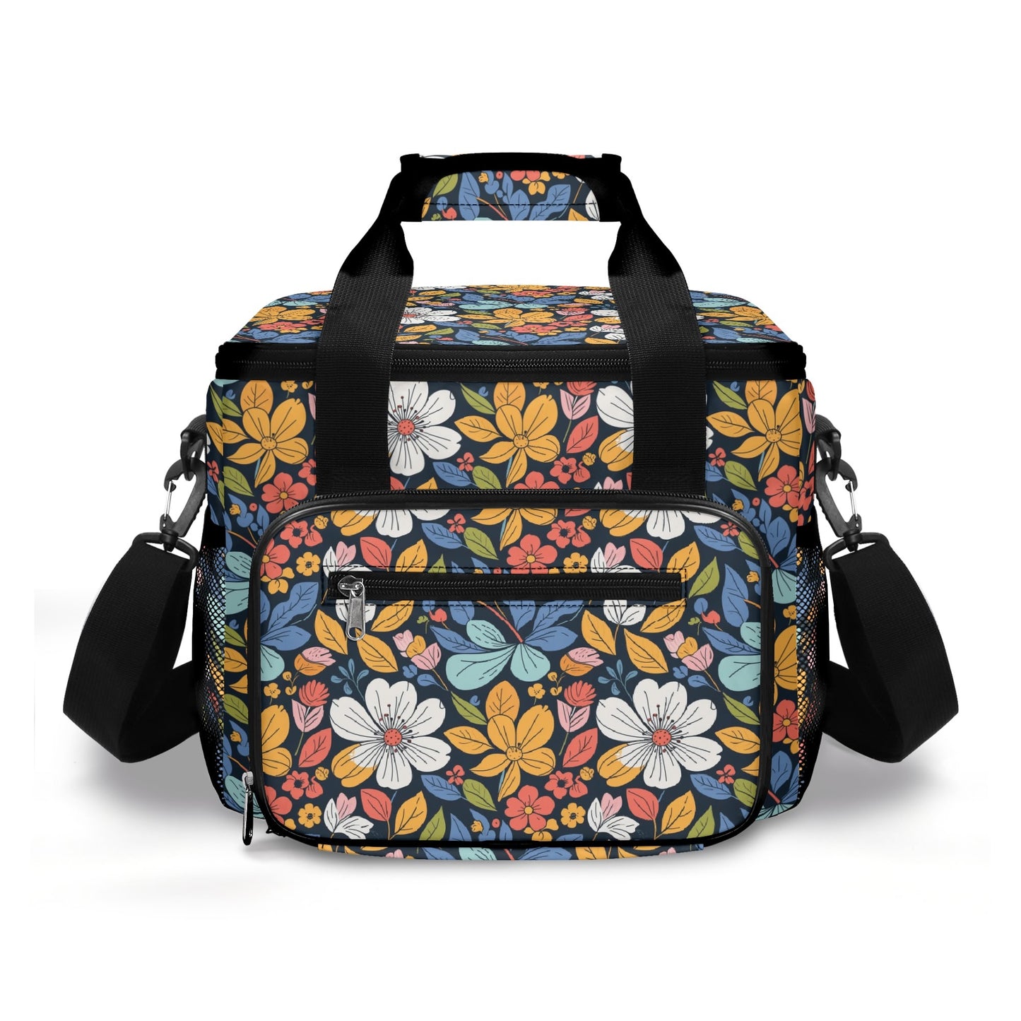 Bright Flowers Insulated Leakproof Cooler Bag Lunch Box