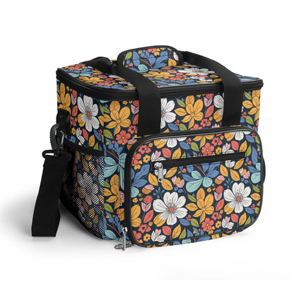 Bright Flowers Insulated Leakproof Cooler Bag Lunch Box