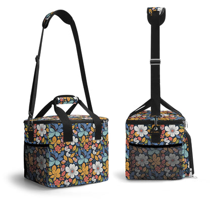 Bright Flowers Insulated Leakproof Cooler Bag Lunch Box
