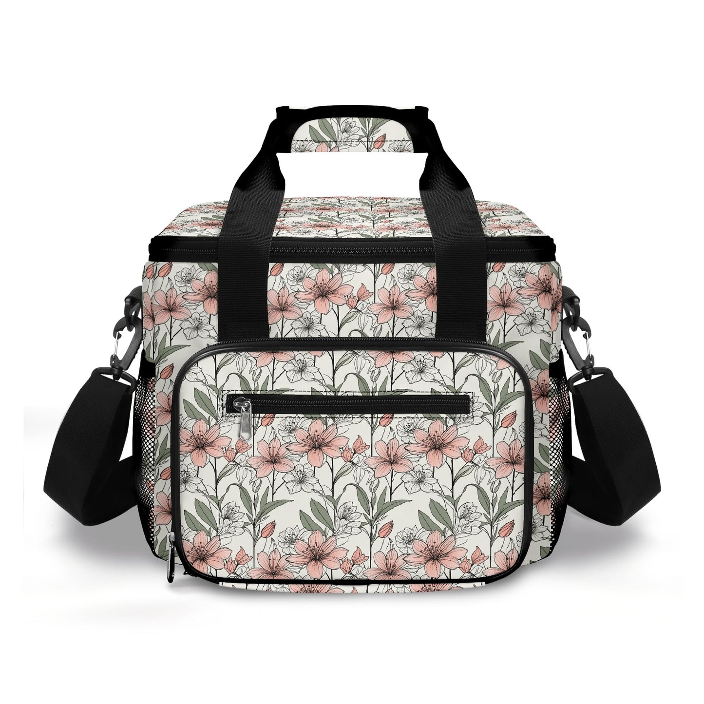 Japan Floral Insulated Leakproof Cooler Bag Lunch Box