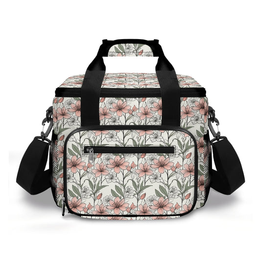 Japan Floral Insulated Leakproof Cooler Bag Lunch Box
