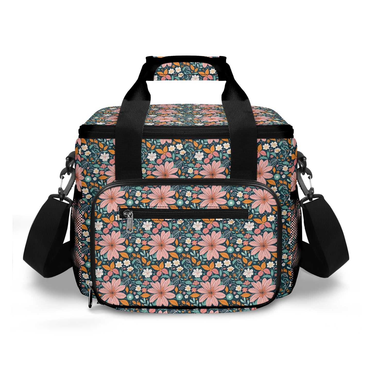 Wild Flowers Insulated Leakproof Cooler Bag Lunch Box